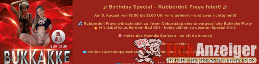 Mein Bday Bukkake Event